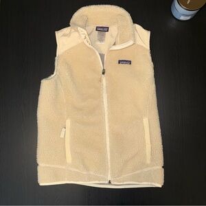 Patagonia Cream Sherpa Fleece Vest